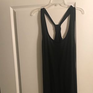 Black high-low flowy summer dress